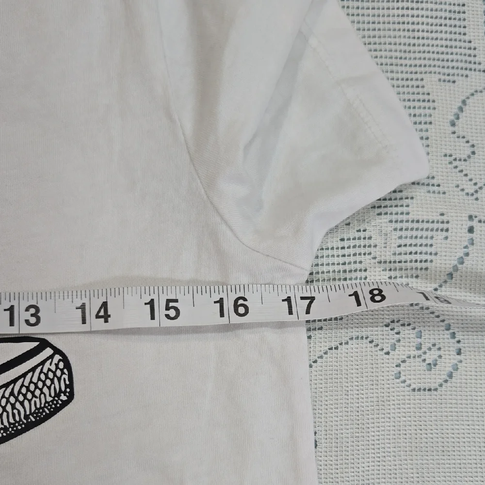 Converse White Tee with Red Graphic Sz S